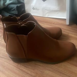 tan booties